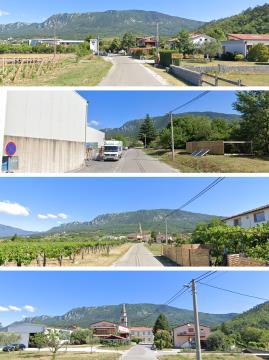 Posnetek trase v naselju Vrhpolje